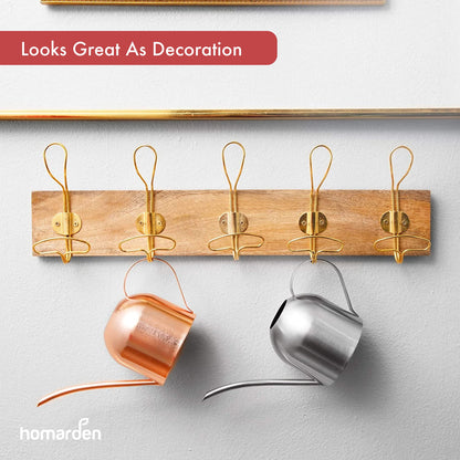 Homarden 30 oz. Copper Watering Can - Long Spout Metal Can for Indoor & Outdoor Plants