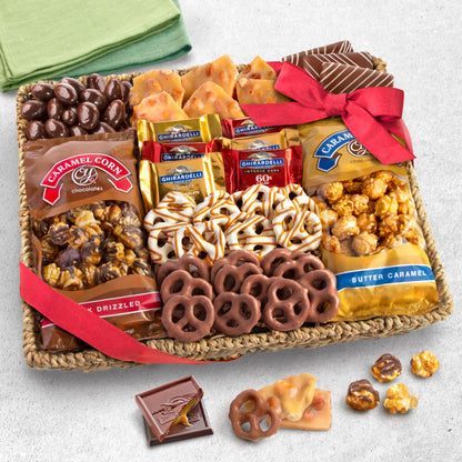 A Gift Inside Chocolate, Caramel and Crunch Grand Gift Basket