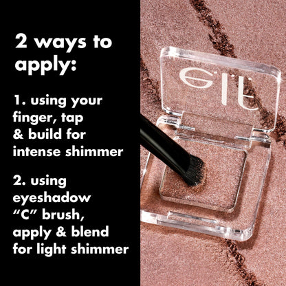 e.l.f. Fine As Fleck Glitter Eyeshadow, Long-Lasting Sheer Eye Makeup With A Shimmer Finish, Soft, Smooth Formula, Vegan & Cruelty-Free, White Hot