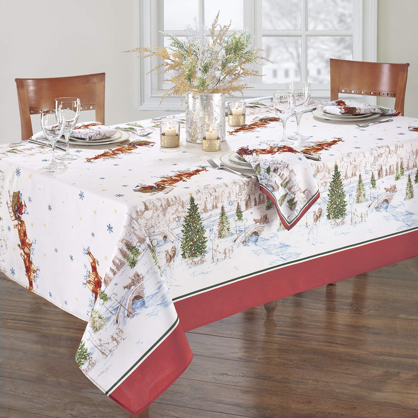 Elrene Tablecloth, 91262MLT, Multi, 60" x 120"