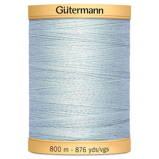 Gutermann Natural Cotton Thread Solids 876yd, Powder Blue