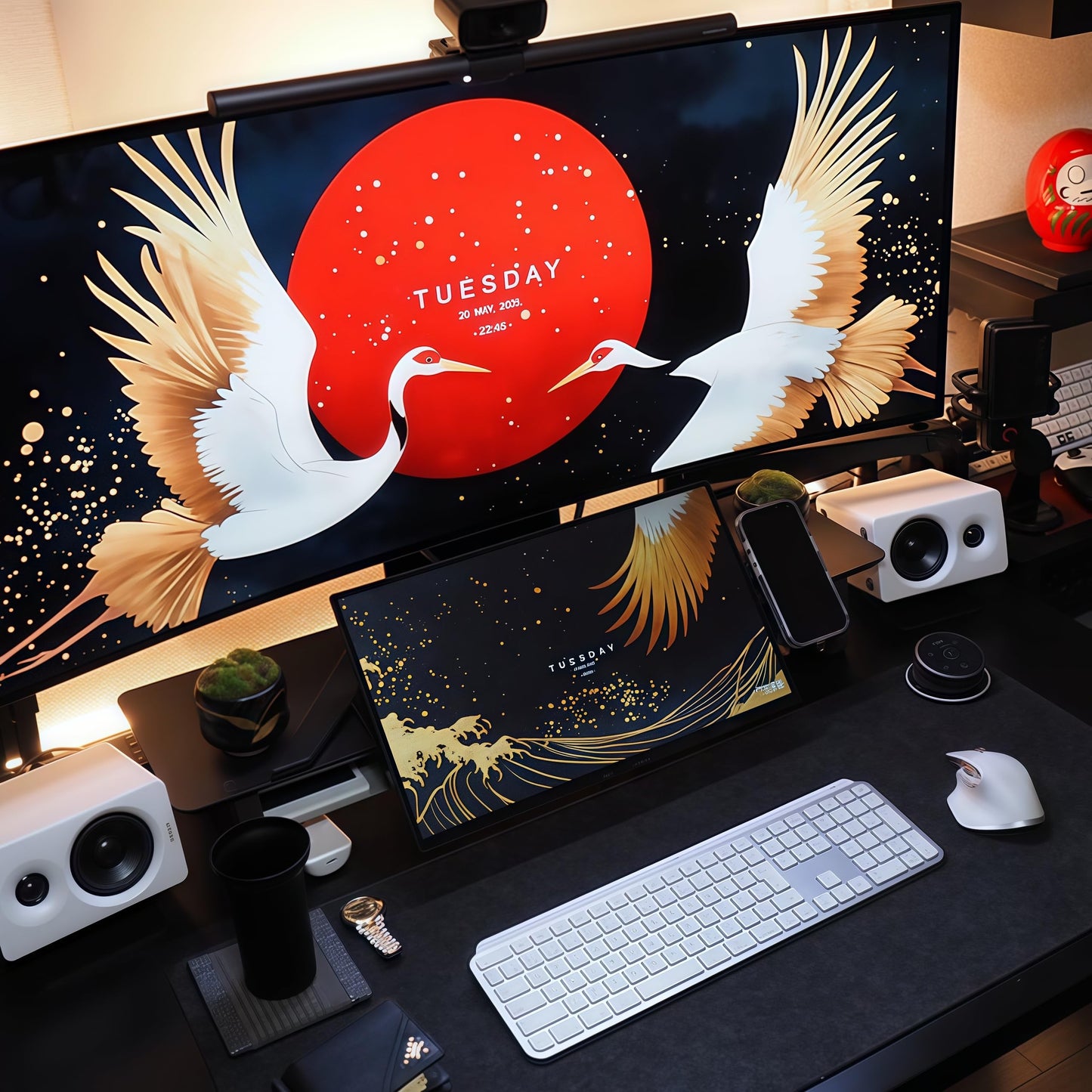 Kado Portable Monitor 15.6-Inch FHD 1080p, USB-C mini-HDMI Gaming Monitor IPS Display Built-in Speakers, External Display 180° Kickstand Wall/Arm Mount for Laptop PC Phone Mac Xbox PS4/PS5 Switch