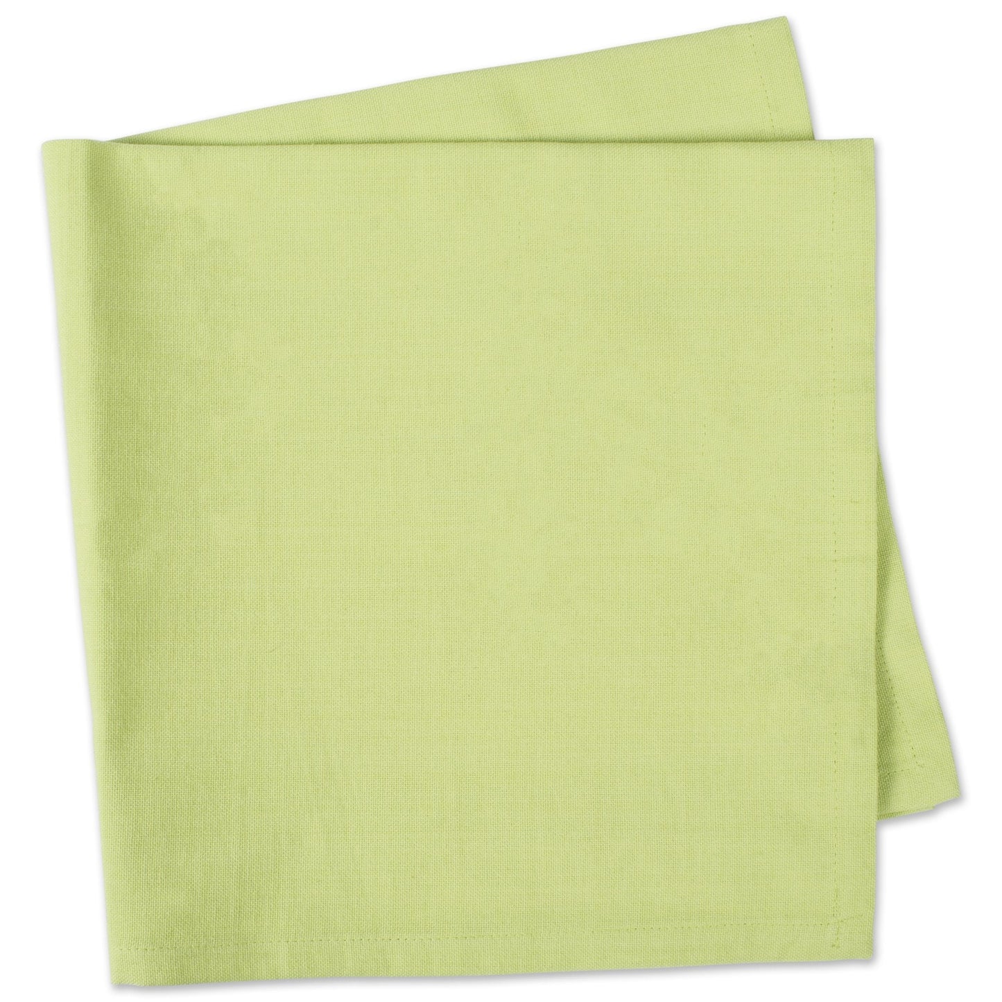 DII Solid Pastel Napkin Set Cotton, Machine Washable, 20x20 Inch, Fresh Green, 6 Count