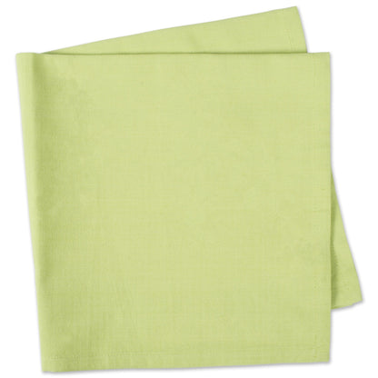 DII Solid Pastel Napkin Set Cotton, Machine Washable, 20x20 Inch, Fresh Green, 6 Count