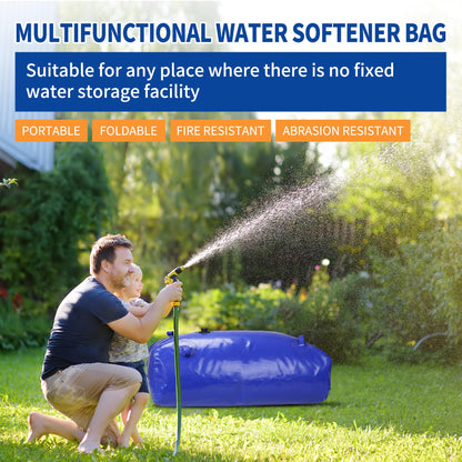 1400 L/370 gal Water Bladder Storage Containers, Foldable Portable Water Tank Large Capacity Soft Water Bag, Drought Resistance, Fire Prevention, Emergency Water