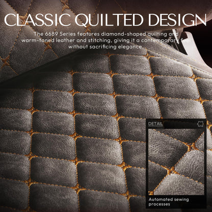 Dowinx Gaming Chair Big and Tall, Ergonomic Computer Chair with Footrest and Massage Lumbar Support, High Back Comfortable Gamer Chair for Adults 350Lbs PU Leather for Office Game, Brown