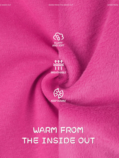 Kiiavoro Girls Fleece Lined Leggings Cotton Kids Winter Warm Leggings Thick Thermal Tights Pants