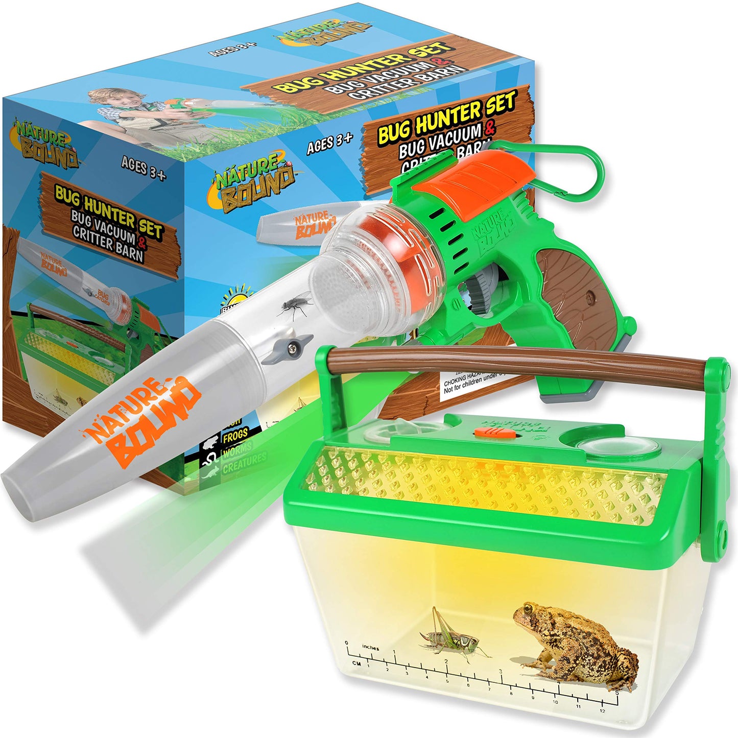 Nature Bound Bug Catcher Vacuum with Light Up Critter Habitat Case | Eco-Friendly Outdoor Toys for Kids | Includes Vacuum and Cage | Bug Vacuum for Kids Toy | Bug Catcher Vacuum