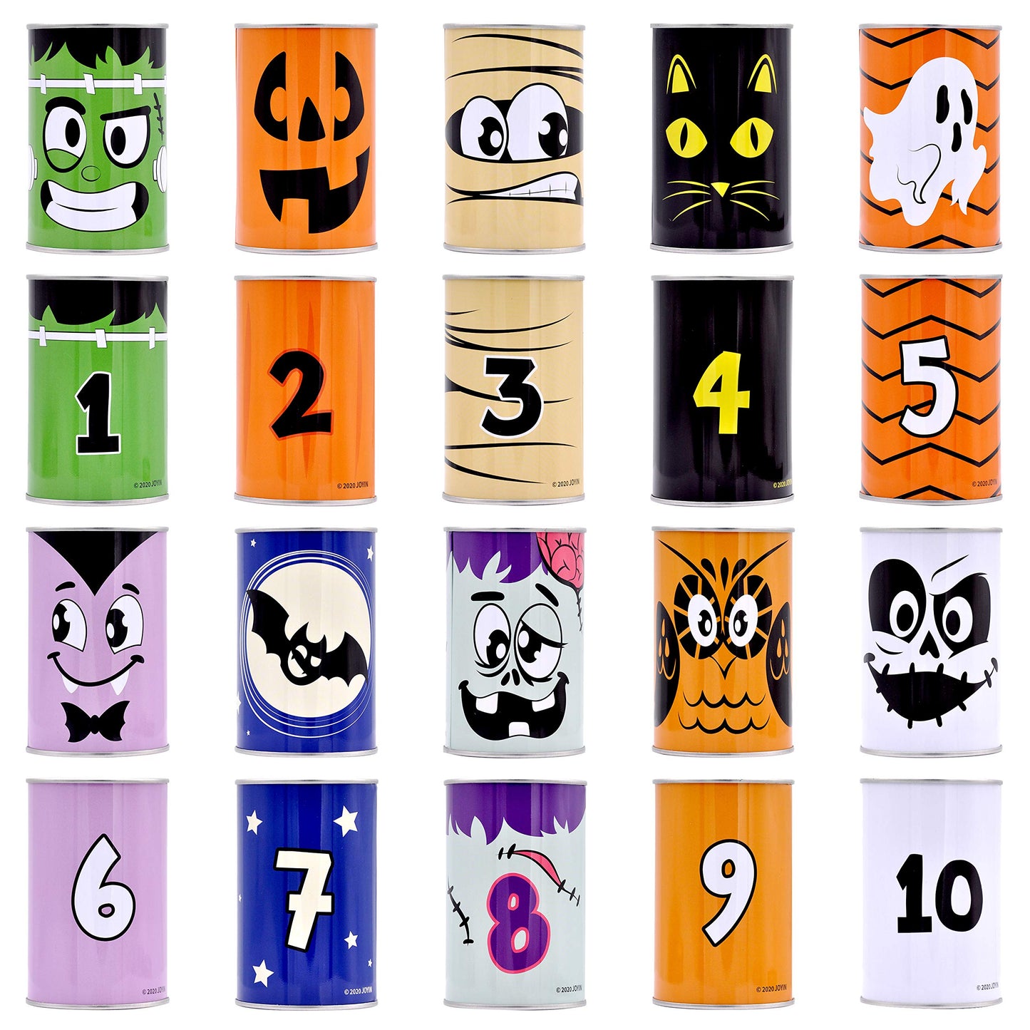 JOYIN 13 Pcs Halloween Carnival Can Bean Bag Toss Games for Kids & Adults Trick or Treat Decoration, Home Decor Party Favors Supplies, Homeschooling Backyard Game