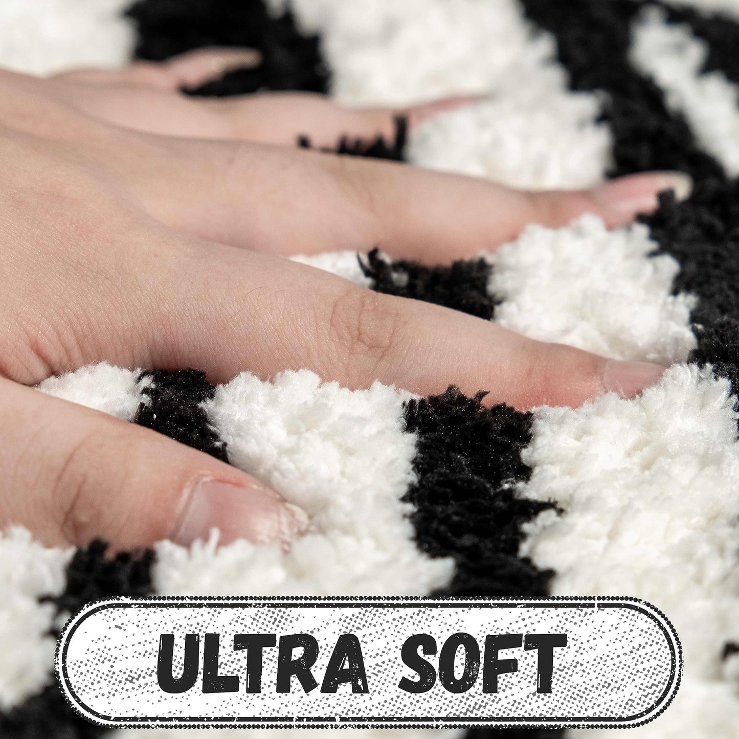 Halloween Bathroom Rug Black and White Horror Decorations Non Slip Coffin Bath Mats for Bathroom Bedroom Cute Runner Gothic Home Decor Scary Funny Mummy Carpet 18x47 inch