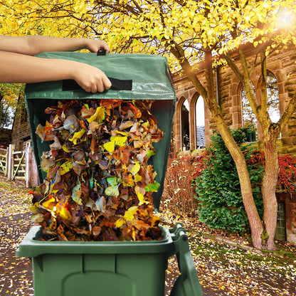 EOONTOON 30 Gallon Leaf Collector, Leaf Bag Chute, Portable Pop Up Leaf Bags, Foldable Dustpan Leaf Pick Up Tools Leaf Loader, Reusable Yard Garden Bags for Leaves Lawn Trash(100 L) Dimensions