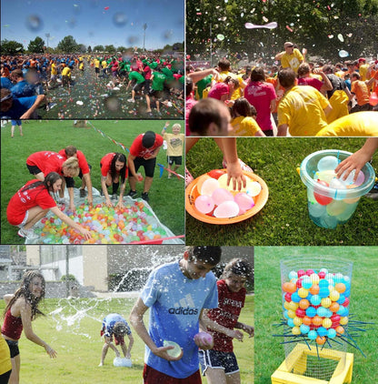 Hibery 2000 Pack Water Balloons with Refill Kits, Latex Water Bomb Balloons Fight Games - Summer Fun for Kids & Adults