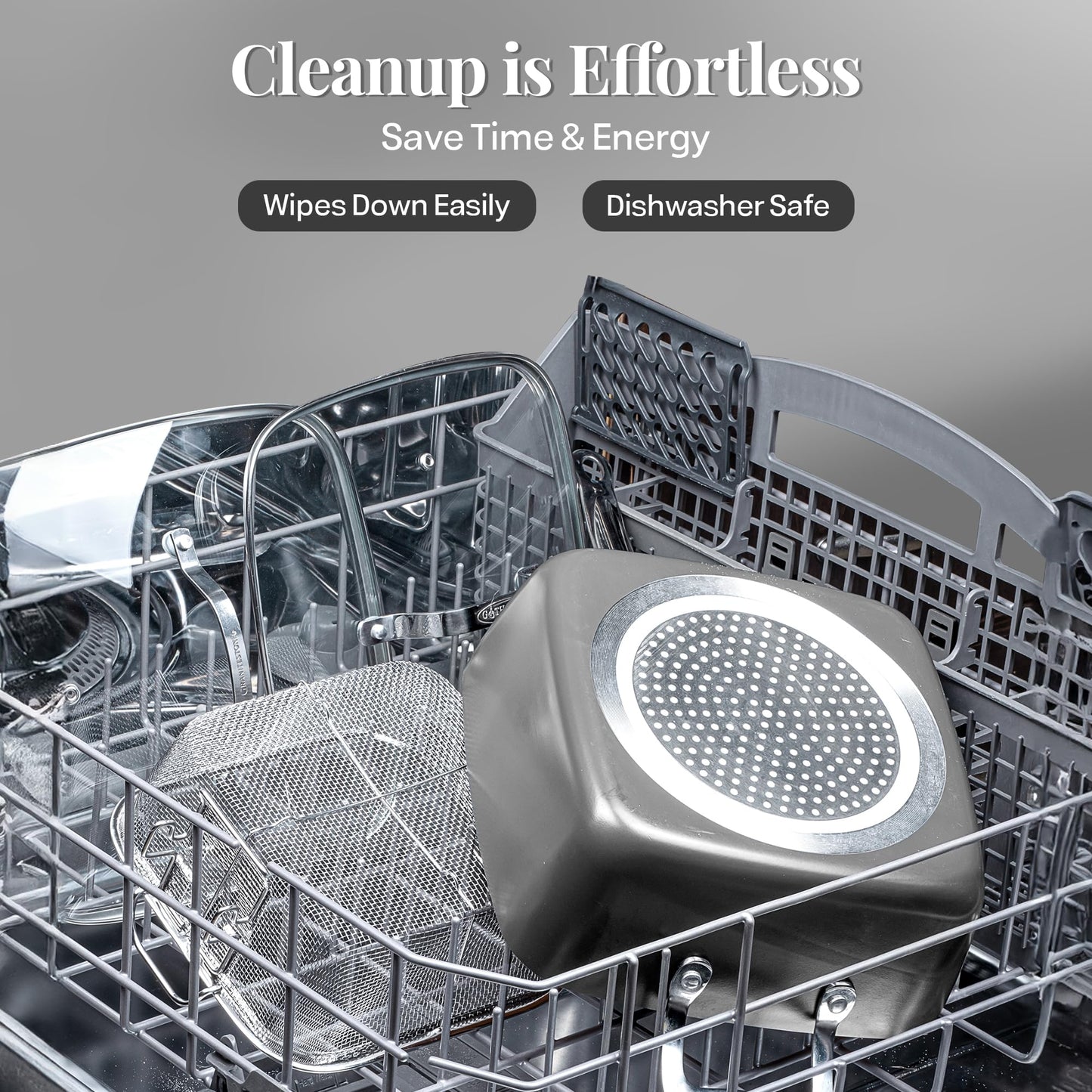 Gotham Steel 12 Pc Ceramic Cookware Set Nonstick, Ceramic Pots and Pans Set Non Stick with Steamer for Cooking, Non Toxic PFOA PFOS Free, Ergonomic Stay Cool Handles, Oven & Dishwasher Safe, Copper