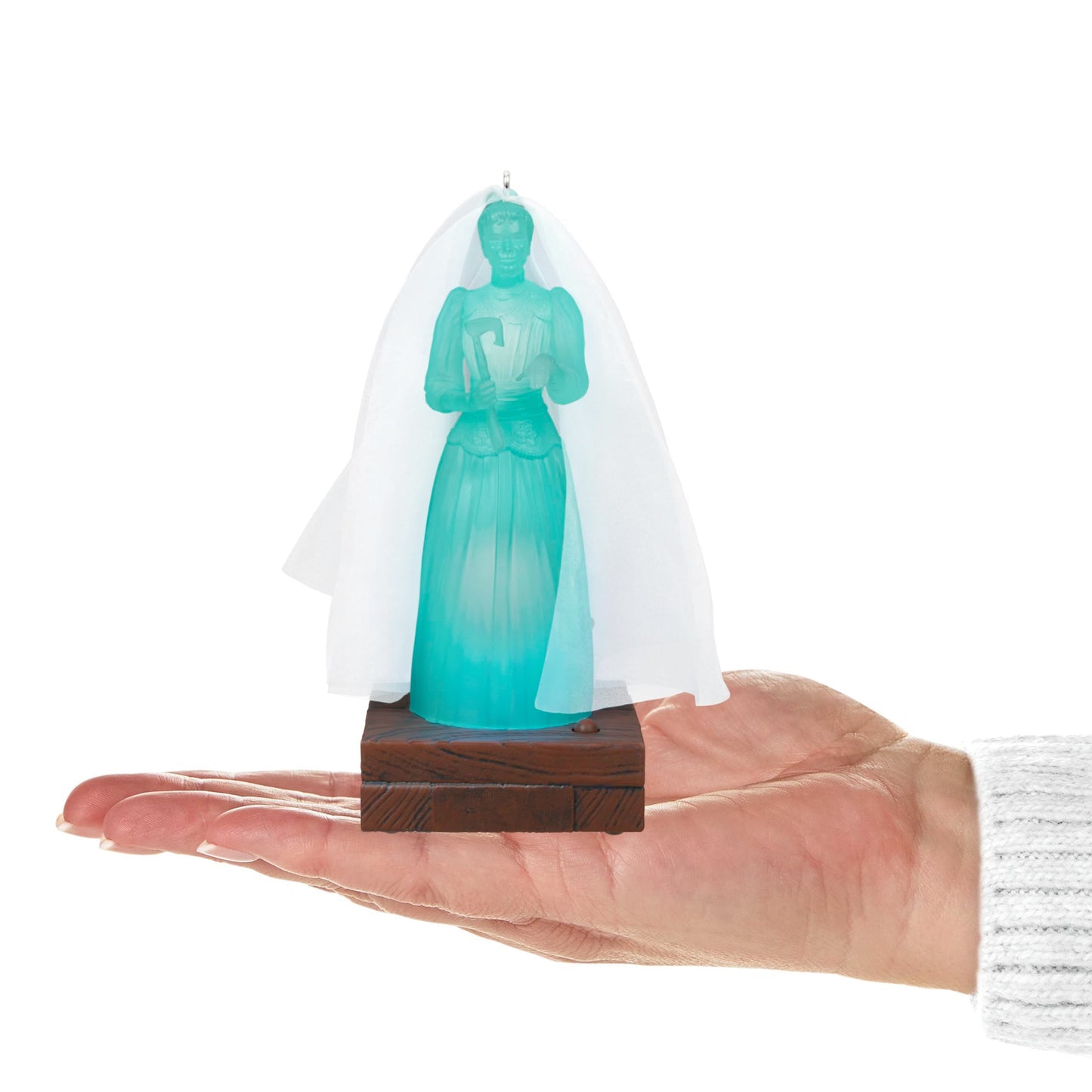 Hallmark Keepsake Christmas Ornament, Disney The Haunted Mansion Collection Constance Hatchaway With Light and Sound, Gifts for Disney Fans