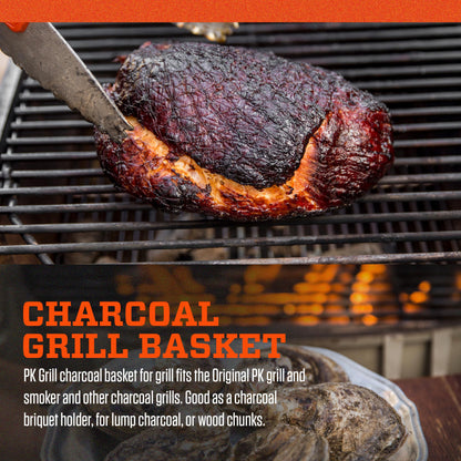 PK Grills Charcoal Basket Tray for Barbecue, BBQ Grill Accessories, Fits PK Original and other Charcoal Grills, PK99090