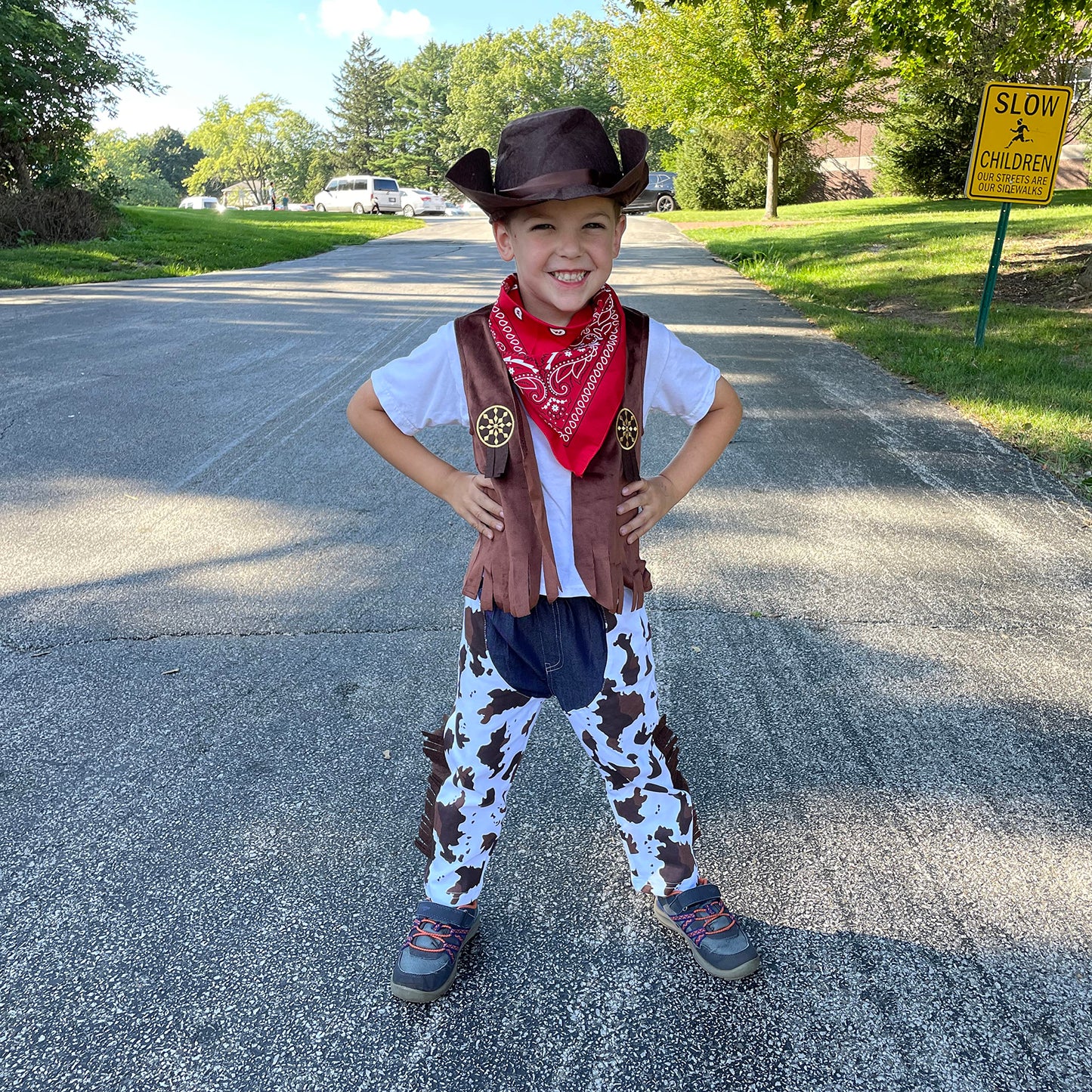 LATOBREATH Boys Kids Halloween Cowboy My First Rodeo One Birthday Costume Dress Up Party Outfits（3T）