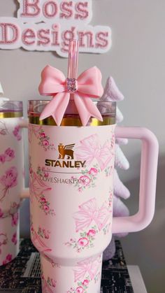 GIF Box Butterfly Pink Stanley Cup – Cute & Fun